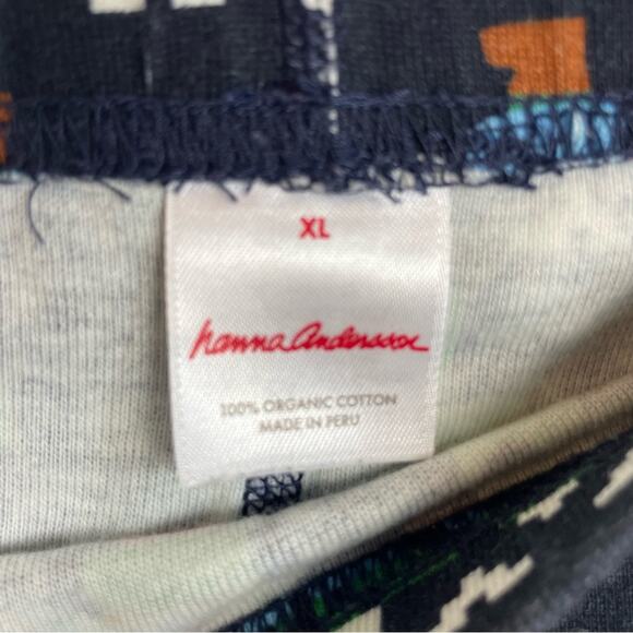 Hanna Andersson Navy Red Santa Gnome Pajama Set X- Large - Picture 9 of 12